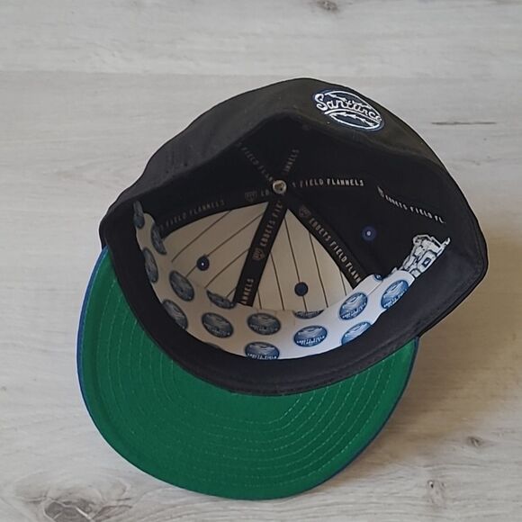 Ebbets Field flannels SANTURCE CANGREJEROS NLB FLIP FITTED BALLCAP BLACK NWT - Picture 9 of 9